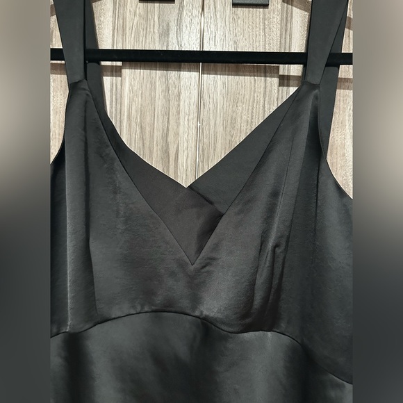NWT Satin V neck Midi Slip Dress - Picture 5 of 8